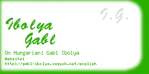 ibolya gabl business card